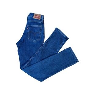 Levi 724 Strauss Co Womens Blue Denim Bootcut Jeans Sz 26x29